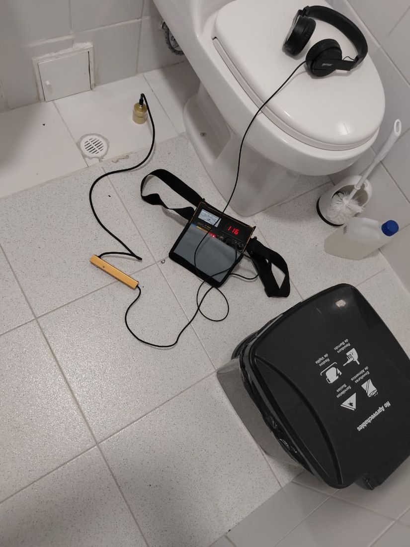 Detección de fuga con geófono