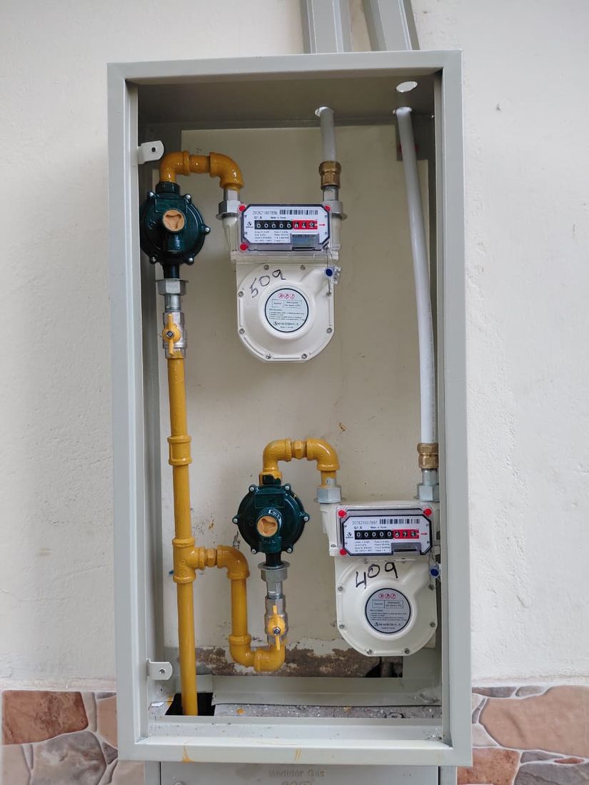 Gabinete de medidores de gas