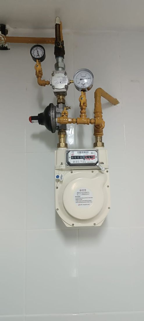 Medidor y regulador de gas